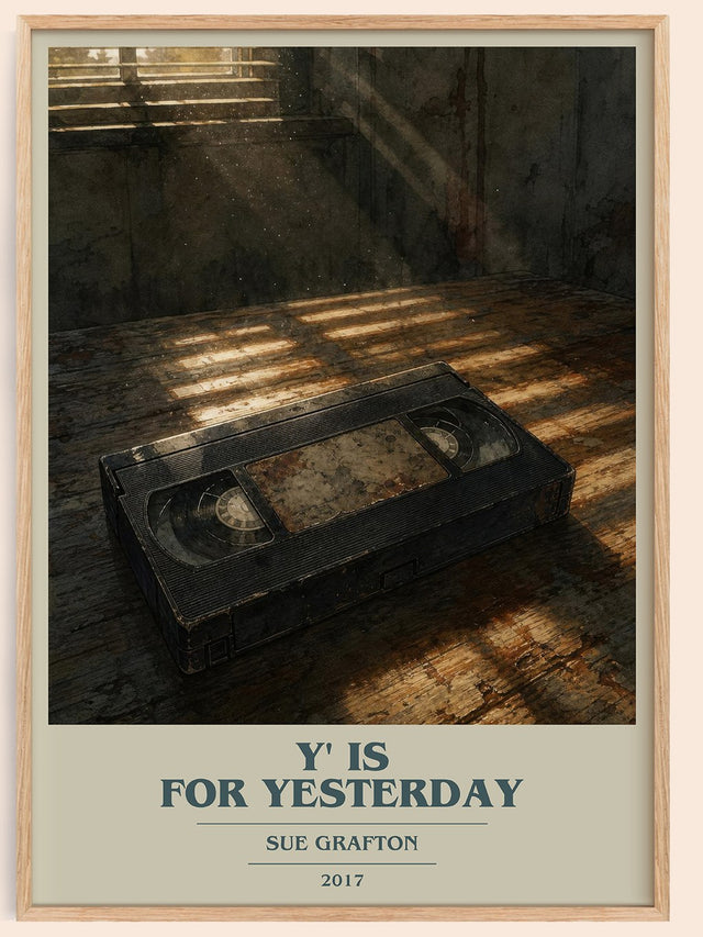 Y' Is for Yesterday Book Cover Poster by Sue Grafton