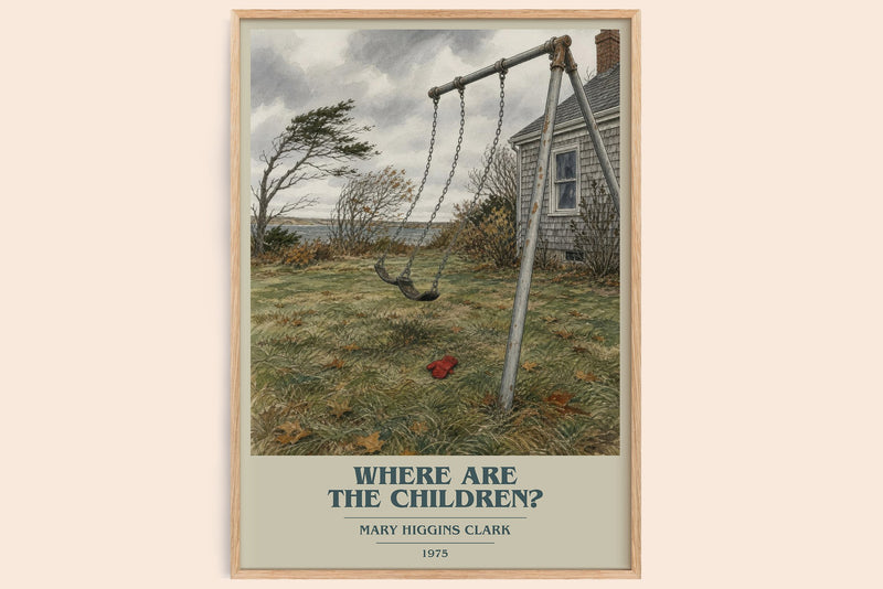Where Are the Children? Book Cover Poster by Mary Higgins Clark (Modern Minimalist style)