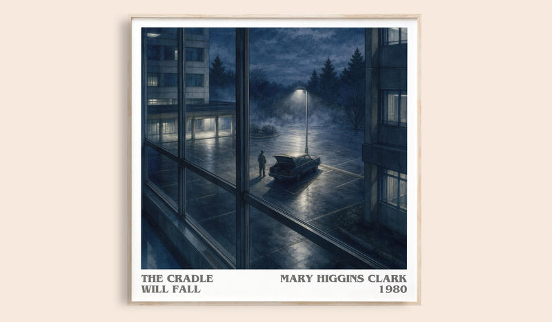 The Cradle Will Fall literary book poster by Mary Higgins Clark – framed literary art print