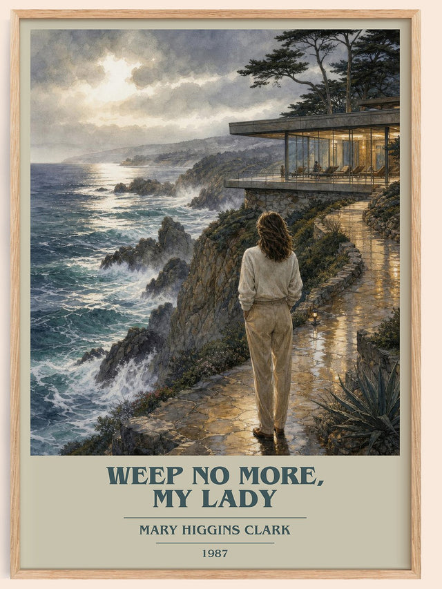 Weep No More, My Lady Book Cover Poster by Mary Higgins Clark