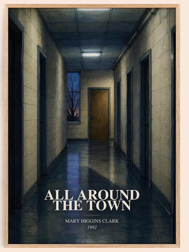 All Around the Town Book Watercolour Illustration by M. Clark