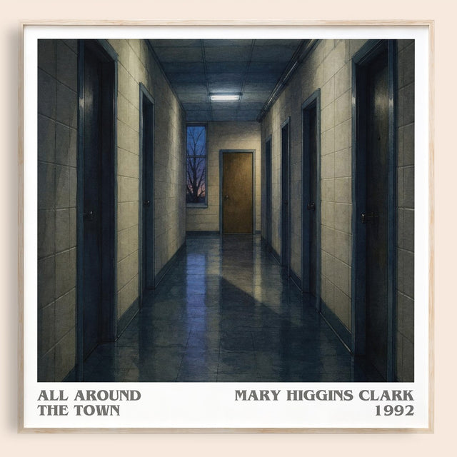 All Around the Town Literary Art Print by Mary Higgins Clark