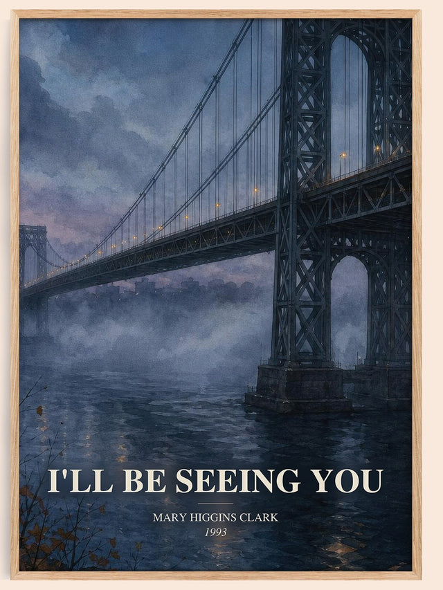 I'll Be Seeing You Book Watercolour Illustration by Mary Higgins Clark
