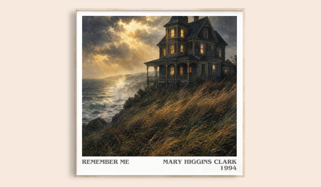 Remember Me literary book poster by Mary Higgins Clark – framed literary art print