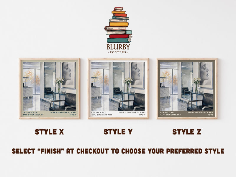 Let Me Call You Sweetheart literary print in frame leaning in hallway – legal thriller wall art