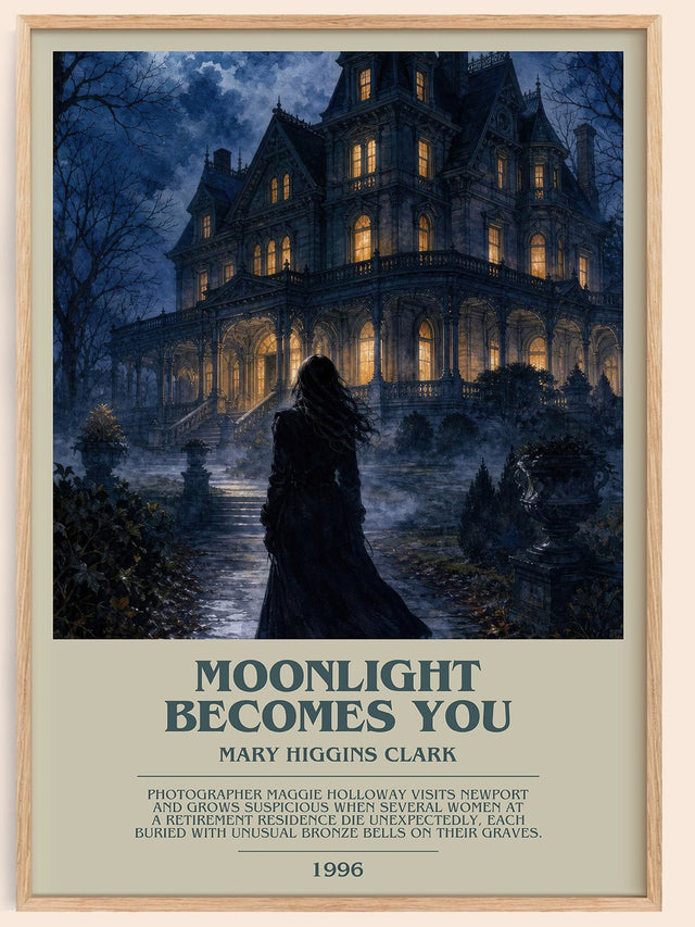 Moonlight Becomes You Bookish Wall Art by Mary Higgins Clark