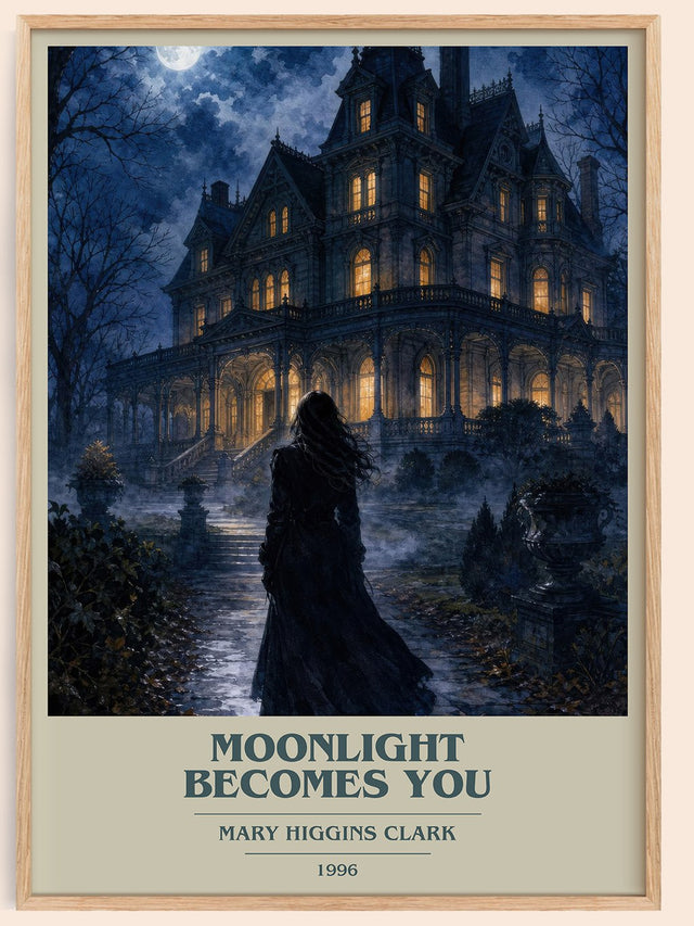 Moonlight Becomes You Book Cover Poster by Mary Higgins Clark