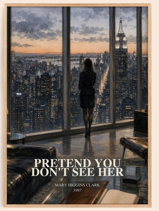 Pretend You Don't See Her Book Watercolour Illustration by M. Clark