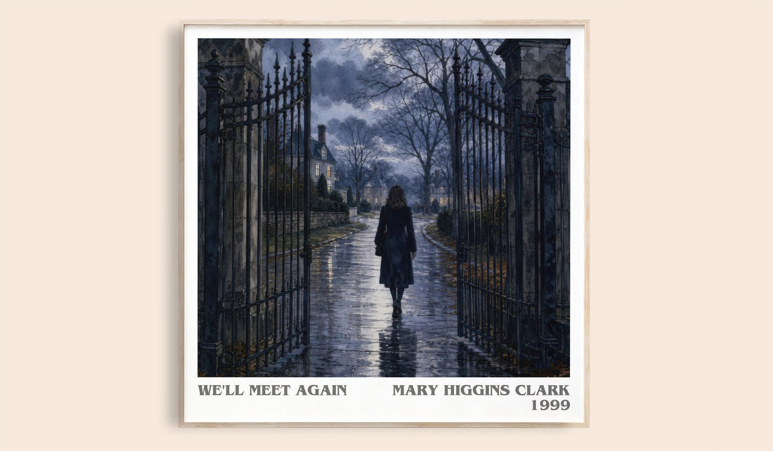 We'll Meet Again literary book poster by Mary Higgins Clark – framed literary art print