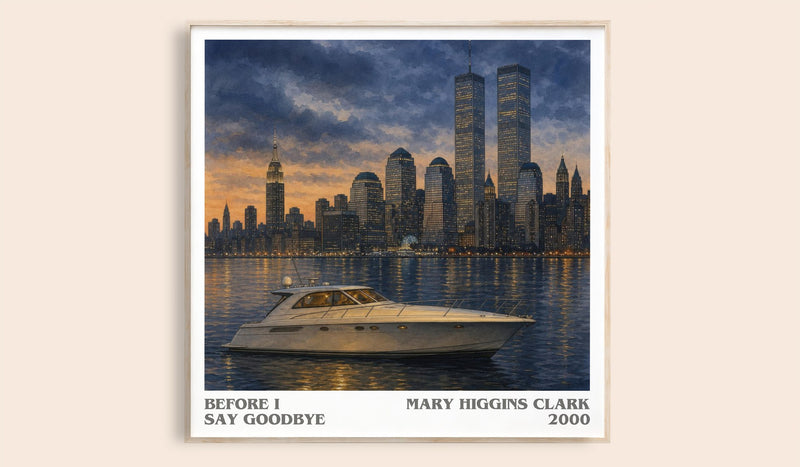 Before I Say Goodbye literary book poster by Mary Higgins Clark – framed literary art print
