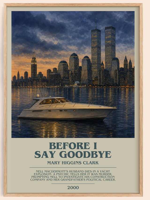 Before I Say Goodbye Bookish Wall Art by Mary Higgins Clark