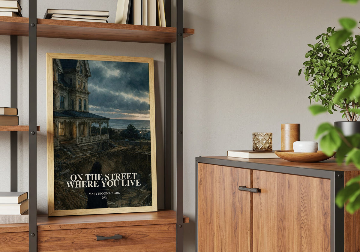 On the Street Where You Live book watercolour illustration paper finish options – matte satin gloss