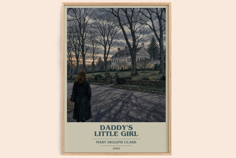 Daddy's Little Girl book cover book poster by Mary Higgins Clark – framed literary art print