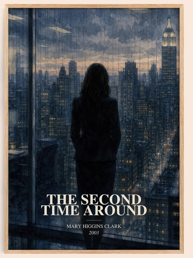 Second Time Around Book Watercolour Illustration by Mary Higgins Clark