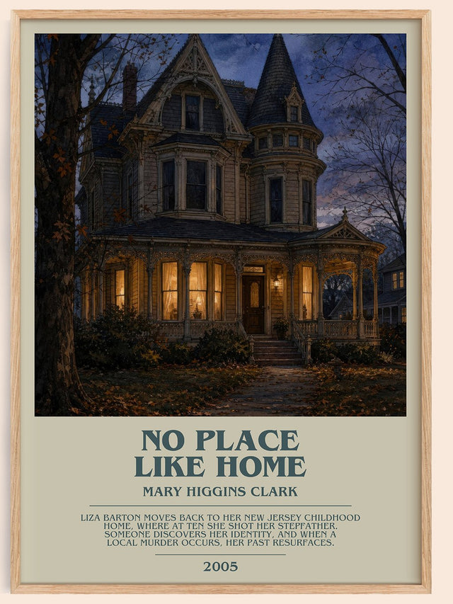 No Place Like Home Bookish Wall Art by Mary Higgins Clark