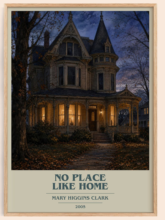 No Place Like Home Book Cover Poster by Mary Higgins Clark