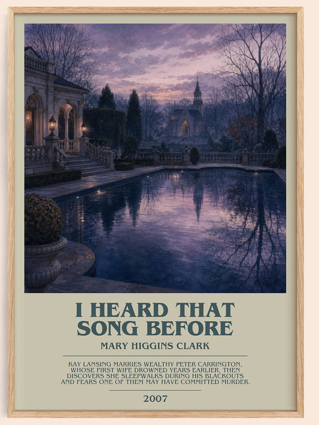 I Heard That Song Before Bookish Wall Art by Mary Higgins Clark