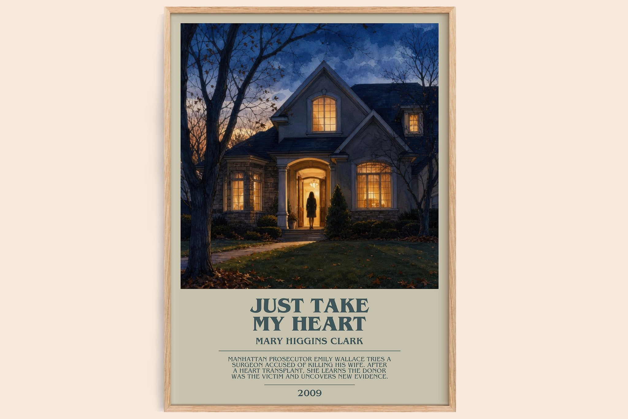 Just Take My Heart Bookish Wall Art by Mary Higgins Clark