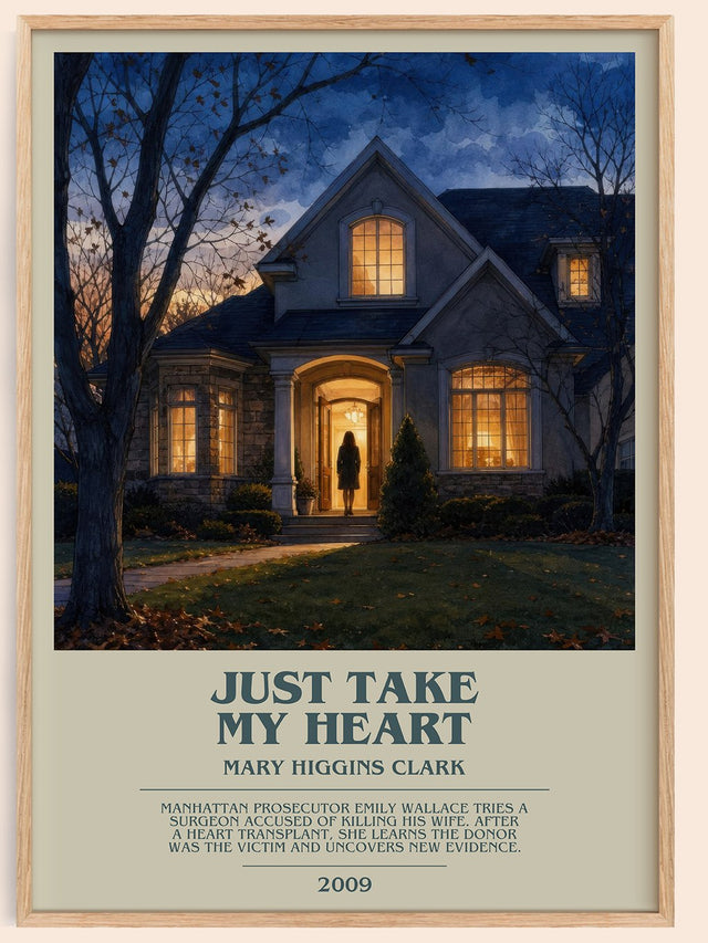 Just Take My Heart Bookish Wall Art by Mary Higgins Clark