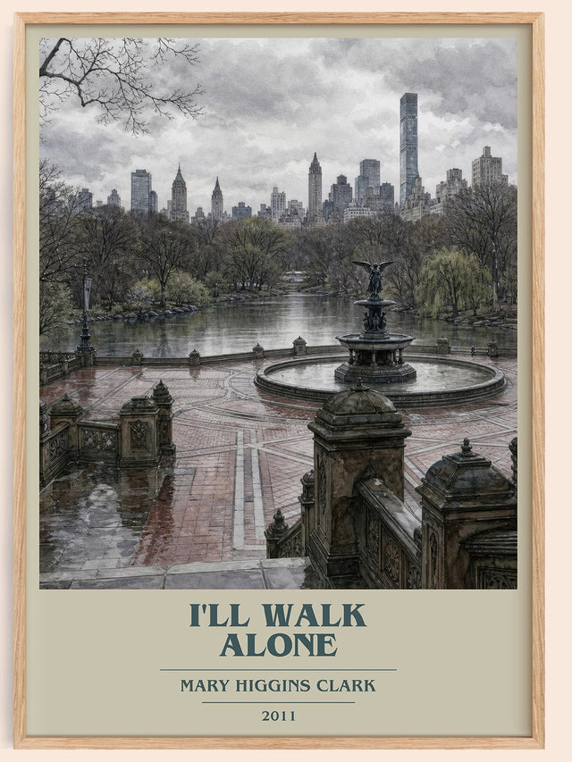 I'll Walk Alone Book Cover Poster by Mary Higgins Clark