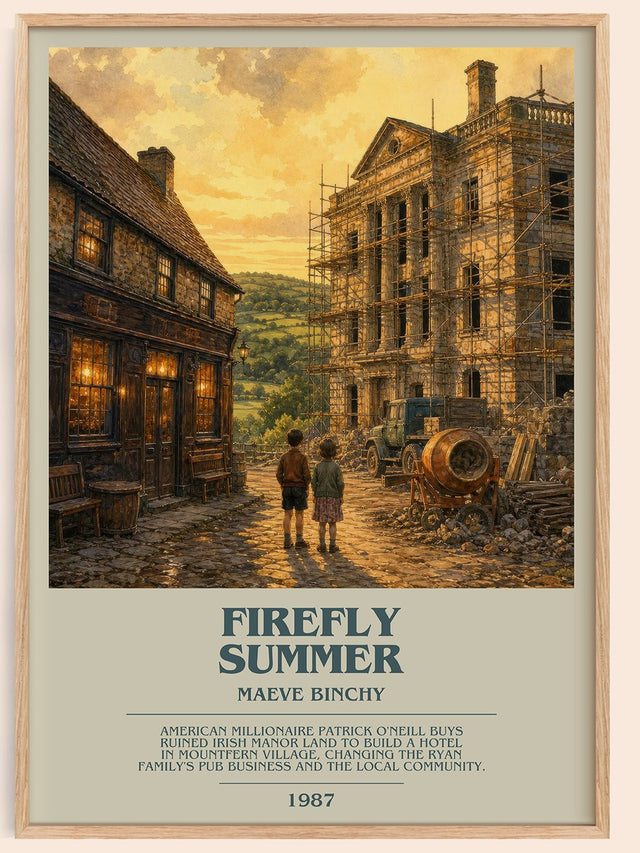Firefly Summer Bookish Wall Art by Maeve Binchy