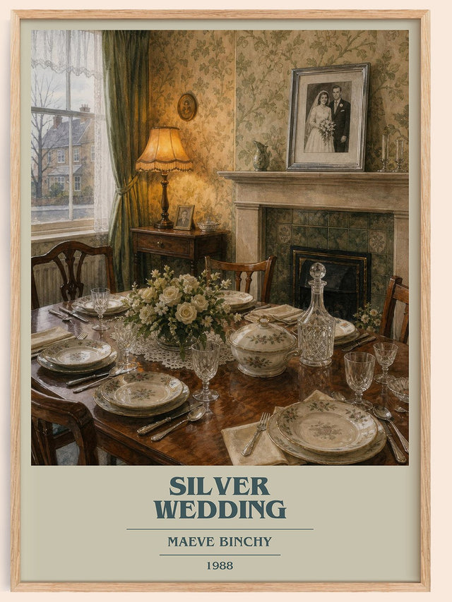 Silver Wedding Book Cover Poster by Maeve Binchy