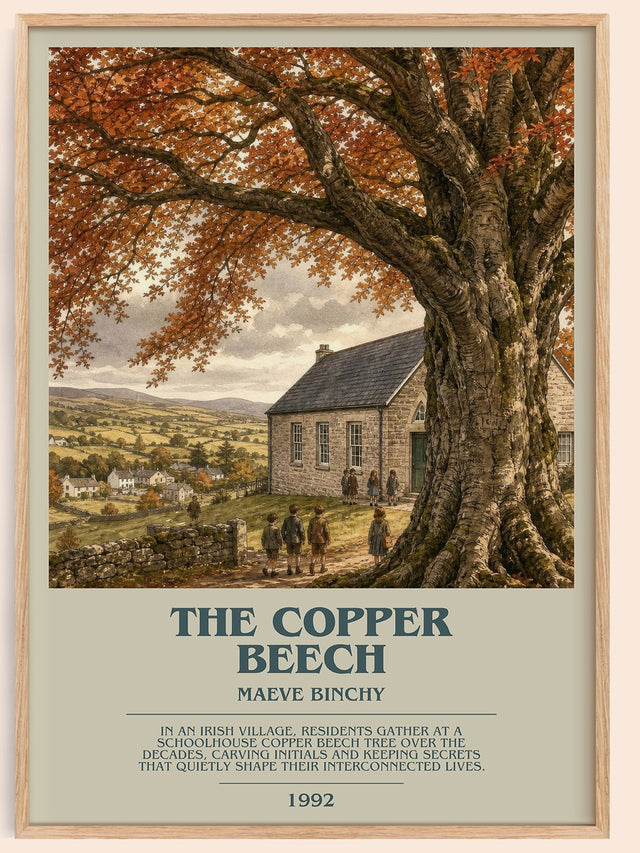The Copper Beech Bookish Wall Art by Maeve Binchy