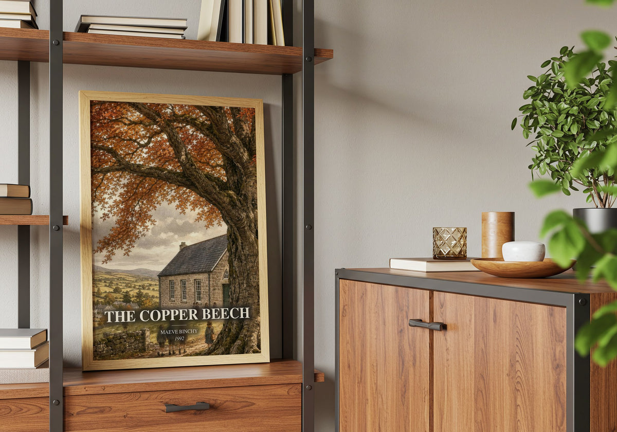 The Copper Beech book watercolour illustration paper finish options – matte satin gloss