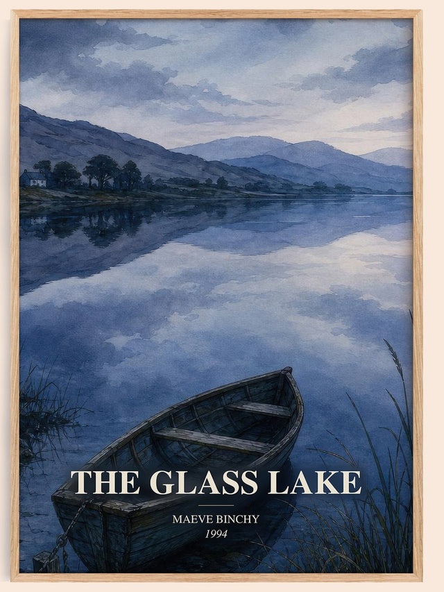 The Glass Lake Book Watercolour Illustration by Maeve Binchy