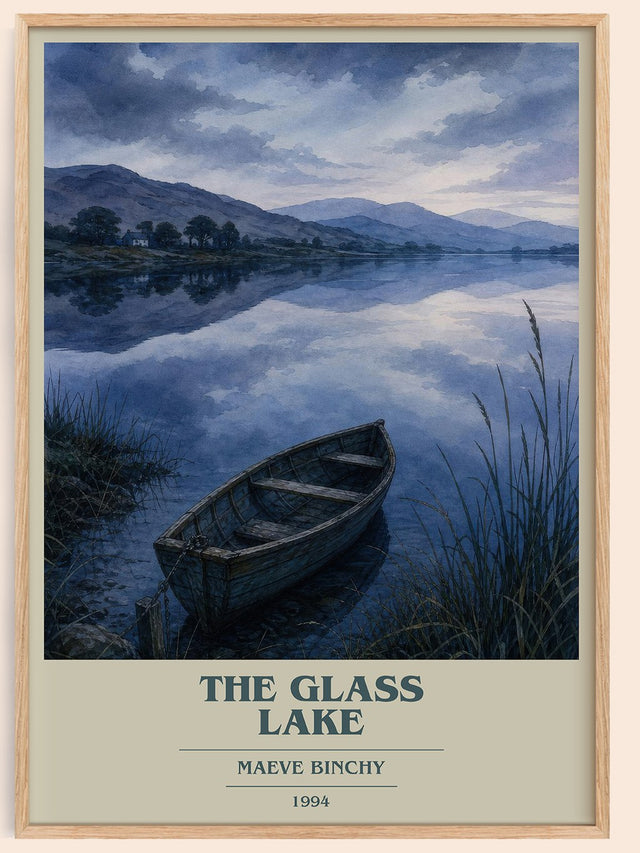 The Glass Lake Book Cover Poster by Maeve Binchy
