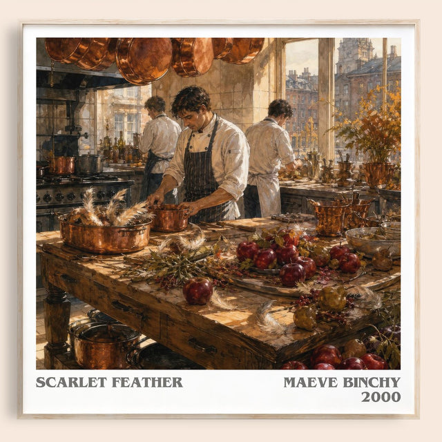 Scarlet Feather Literary Art Print by Maeve Binchy