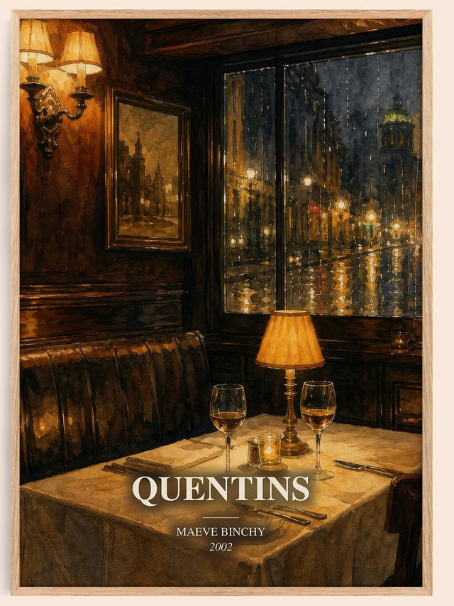Quentins Book Watercolour Illustration by Maeve Binchy
