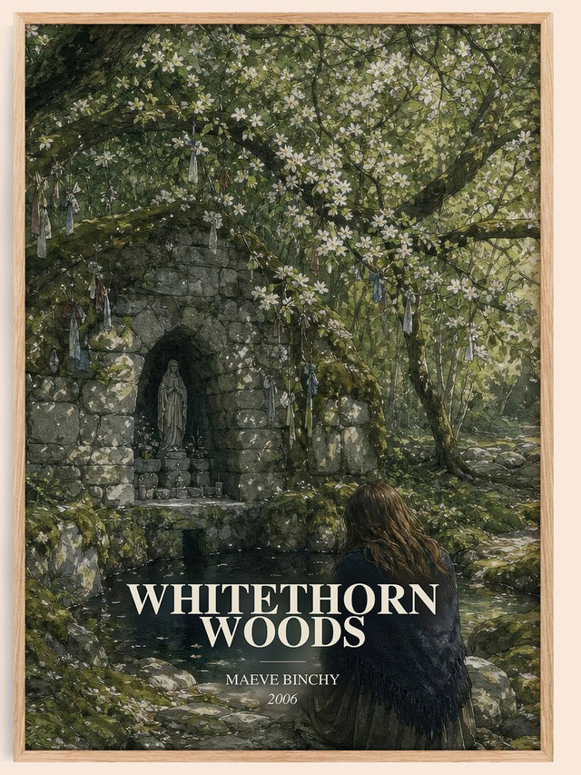 Whitethorn Woods Book Watercolour Illustration by Maeve Binchy
