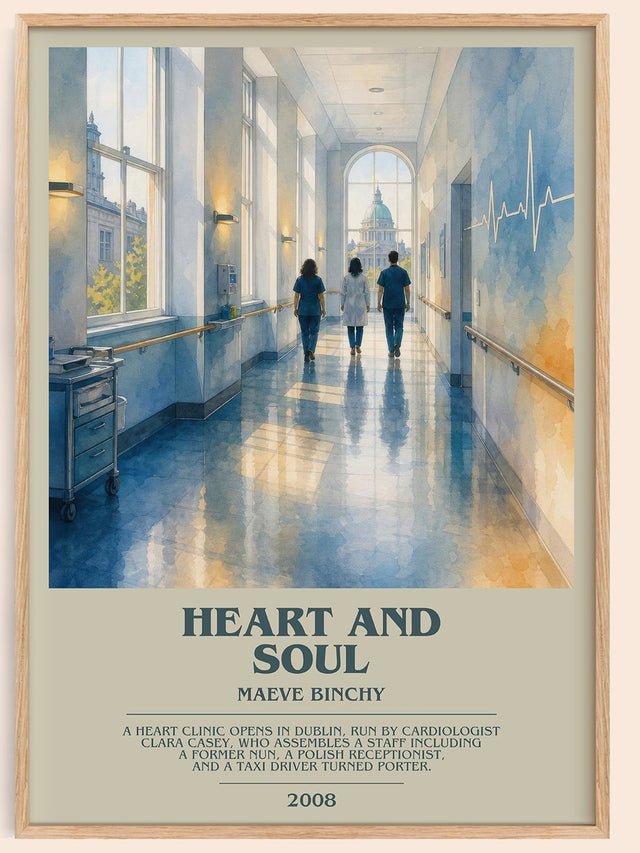 Heart and Soul Bookish Wall Art by Maeve Binchy