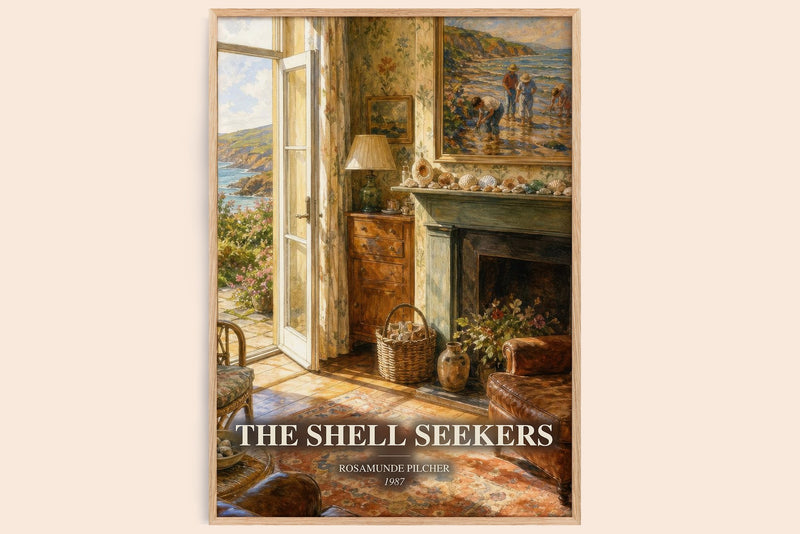 The Shell Seekers Book Watercolour Illustration by Rosamunde Pilcher (Edge style)