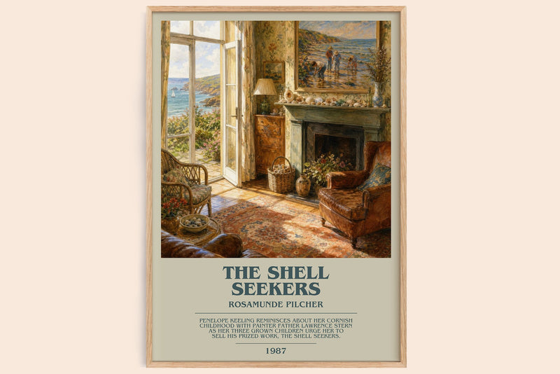 The Shell Seekers Bookish Wall Art by Rosamunde Pilcher (Modern style)