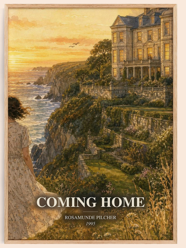 Coming Home Book Watercolour Illustration by Rosamunde Pilcher