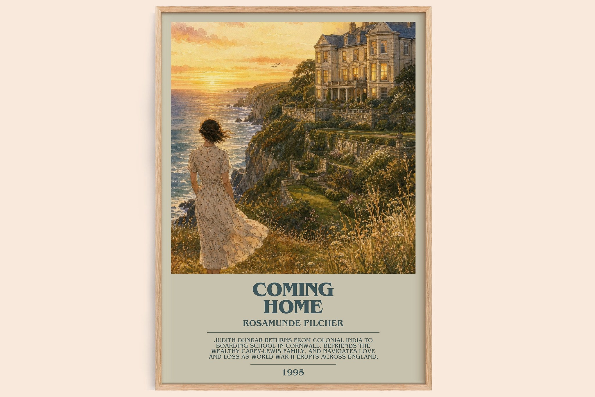 Coming Home Bookish Wall Art by Rosamunde Pilcher