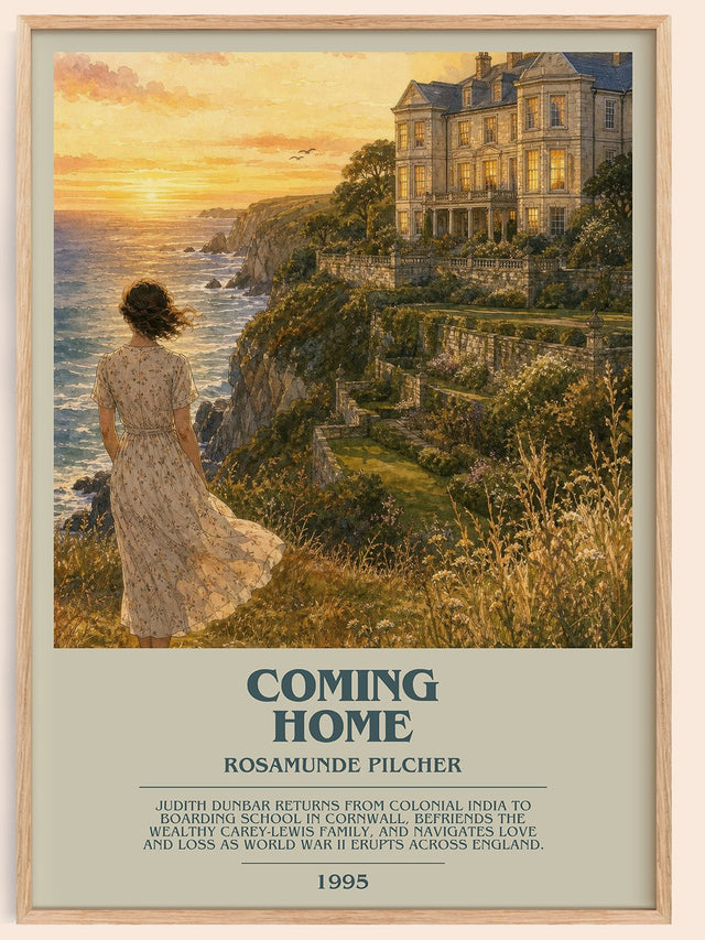 Coming Home Bookish Wall Art by Rosamunde Pilcher