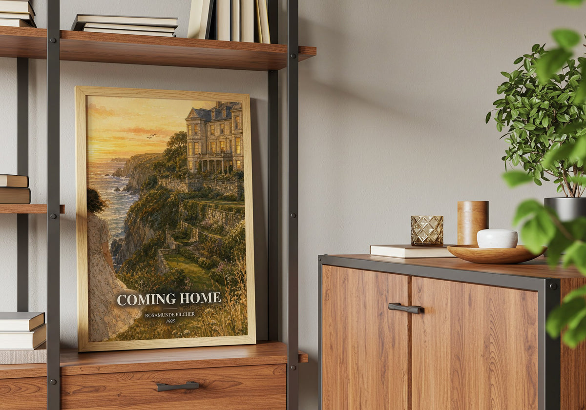 Coming Home book watercolour illustration paper finish options – matte satin gloss