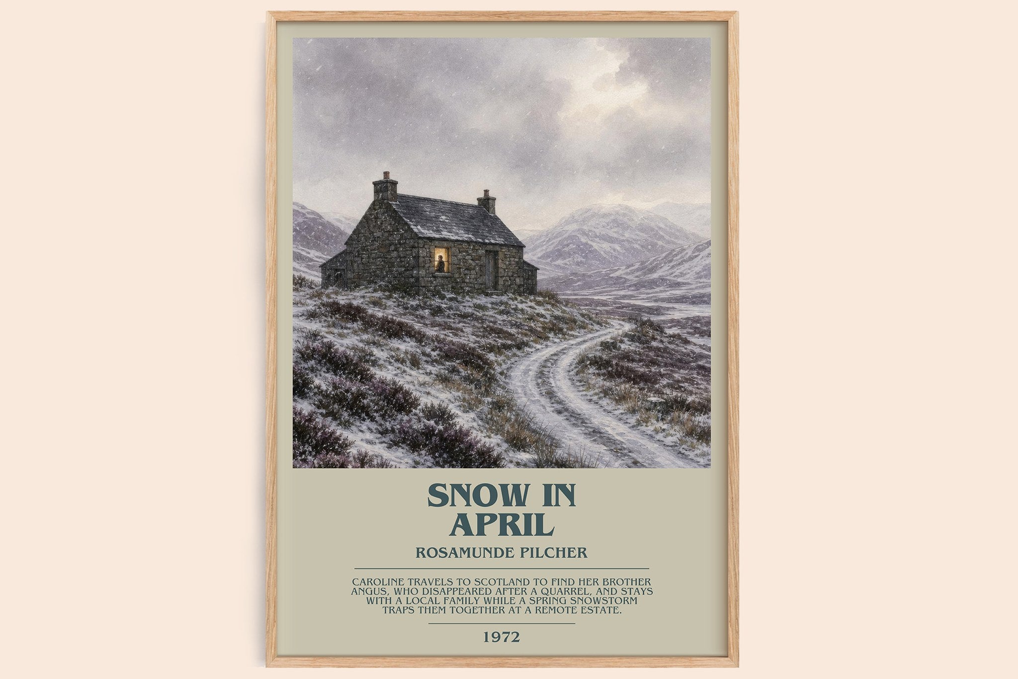 Snow in April Bookish Wall Art by Rosamunde Pilcher