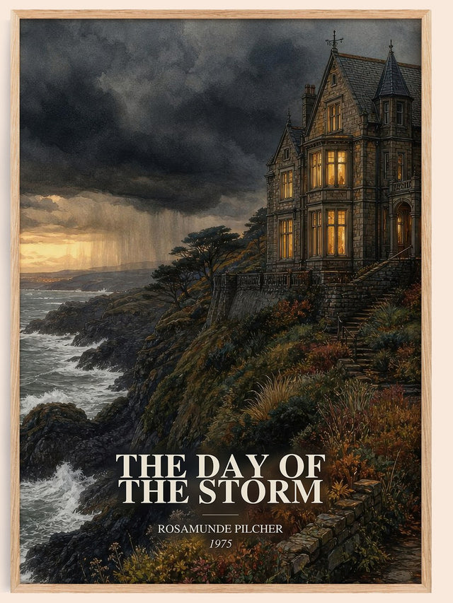 Day of the Storm Book Watercolour Illustration by Rosamunde Pilcher