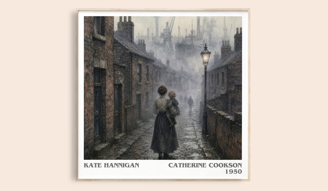 Kate Hannigan literary book poster by Catherine Cookson – framed literary art print
