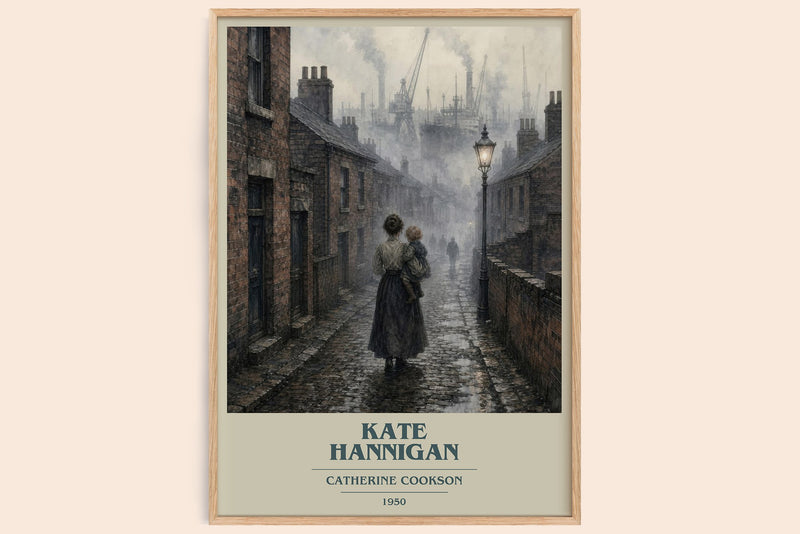Kate Hannigan Book Cover Poster by Catherine Cookson (Modern Minimalist style)
