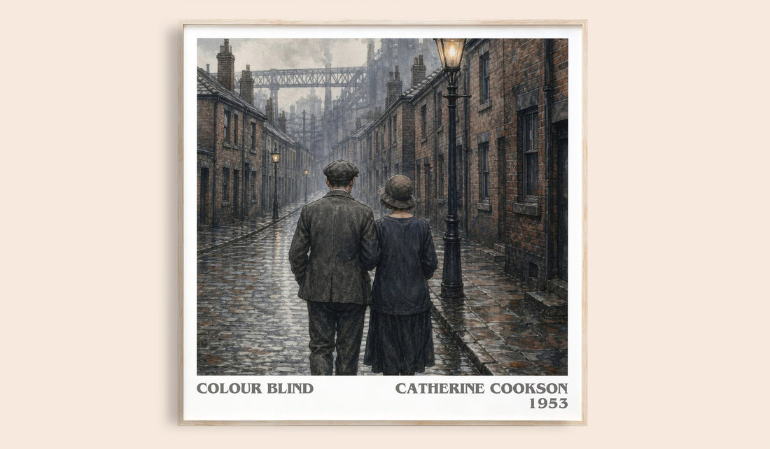 Colour Blind literary book poster by Catherine Cookson – framed literary art print
