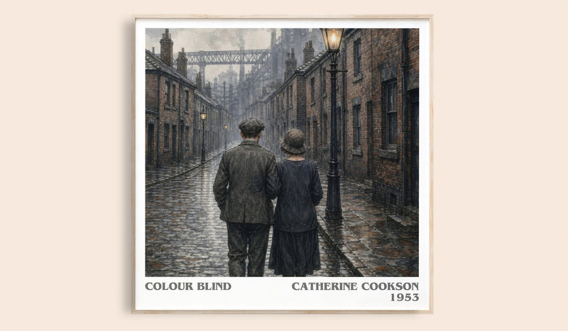 Colour Blind literary book poster by Catherine Cookson – framed literary art print