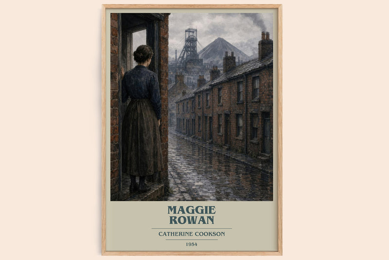 Maggie Rowan book cover book poster by Catherine Cookson – framed literary art print