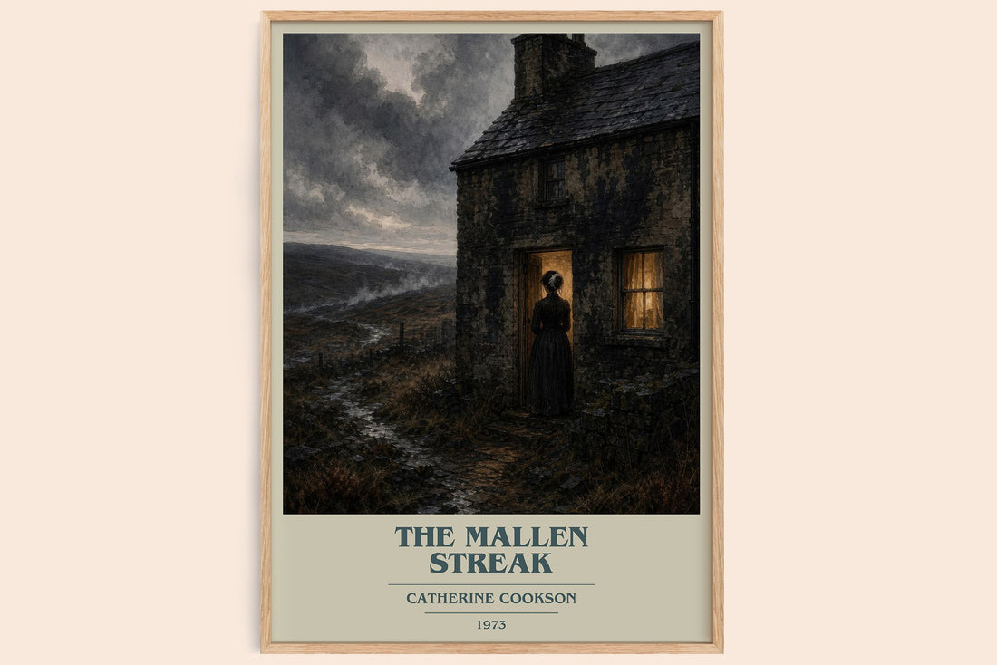 The Mallen Streak book cover book poster by Catherine Cookson – framed literary art print