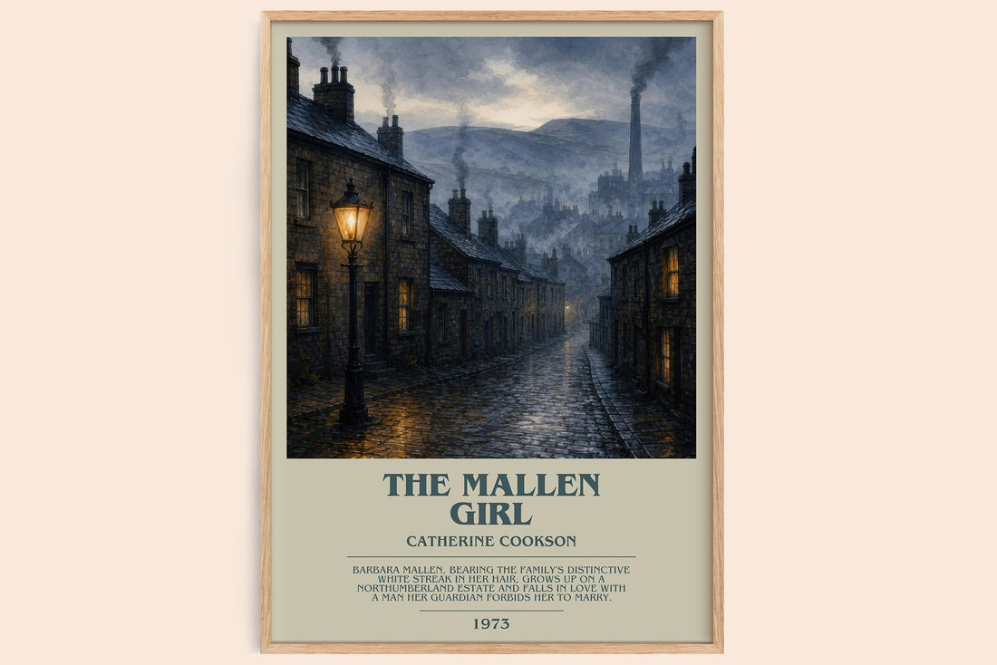 The Mallen Girl bookish book poster by Catherine Cookson – framed literary art print