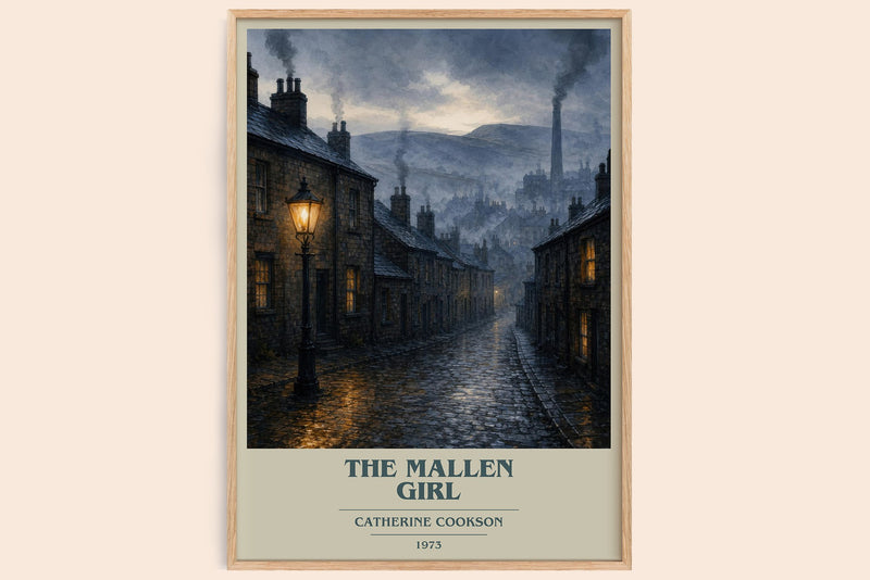 The Mallen Girl book cover book poster by Catherine Cookson – framed literary art print